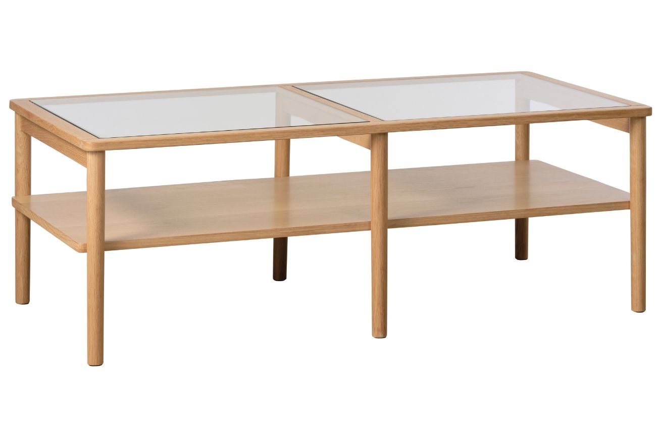 Dubový konferenční stolek Unique Furniture Elba 120 x 60 cm - Designovynabytek.cz