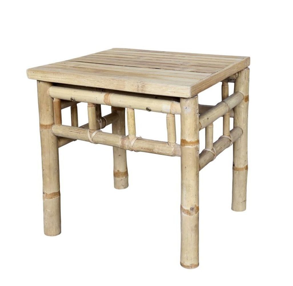 Přírodní bambusový odkládací stolek Bamboo Lyon - 43*38*41 cm Chic Antique - LaHome - vintage dekorace