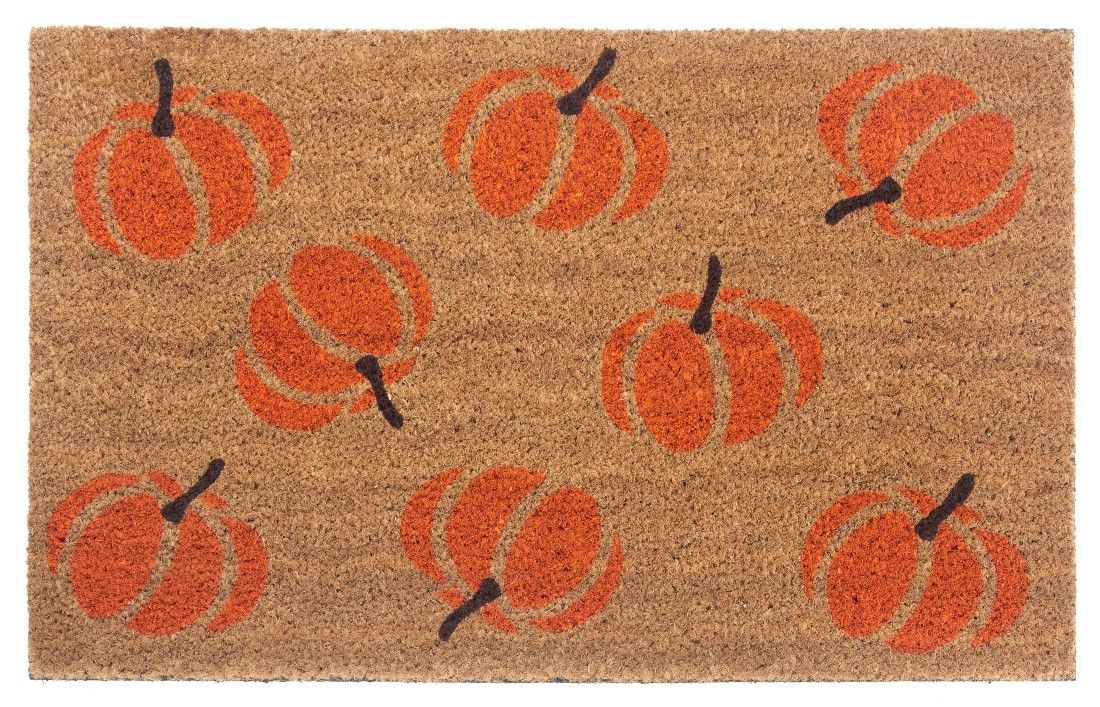 Hanse Home Collection koberce Rohožka Halloween oranžové tykve 105677 - na ven i na doma - 45x75 cm - Mujkoberec.cz