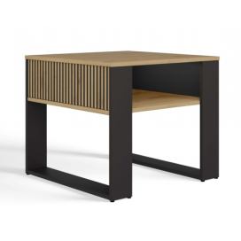 TP Living Konferenční stolek Lawa Modern 2P MINI SLIM dub artisan/černý