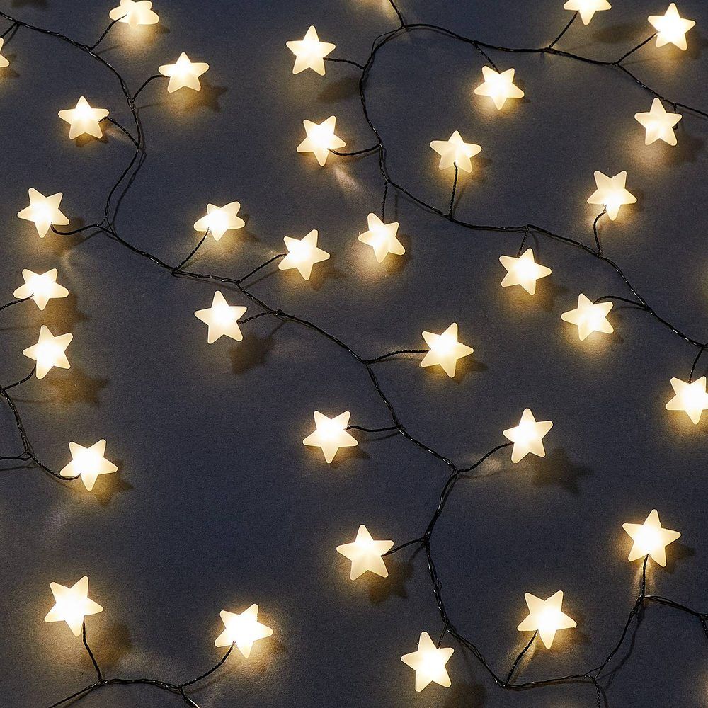 STAR LIGHTS Světelný řetěz se zástrčkou hvězdy - Butlers.cz