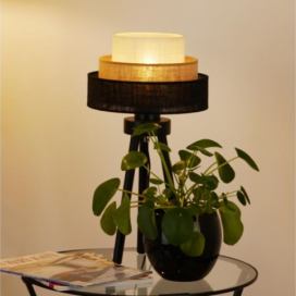 Brilagi Brilagi - Stolní lampa ASPEN LUNETA 1xE27/15W/230V černá/béžová/krémová 