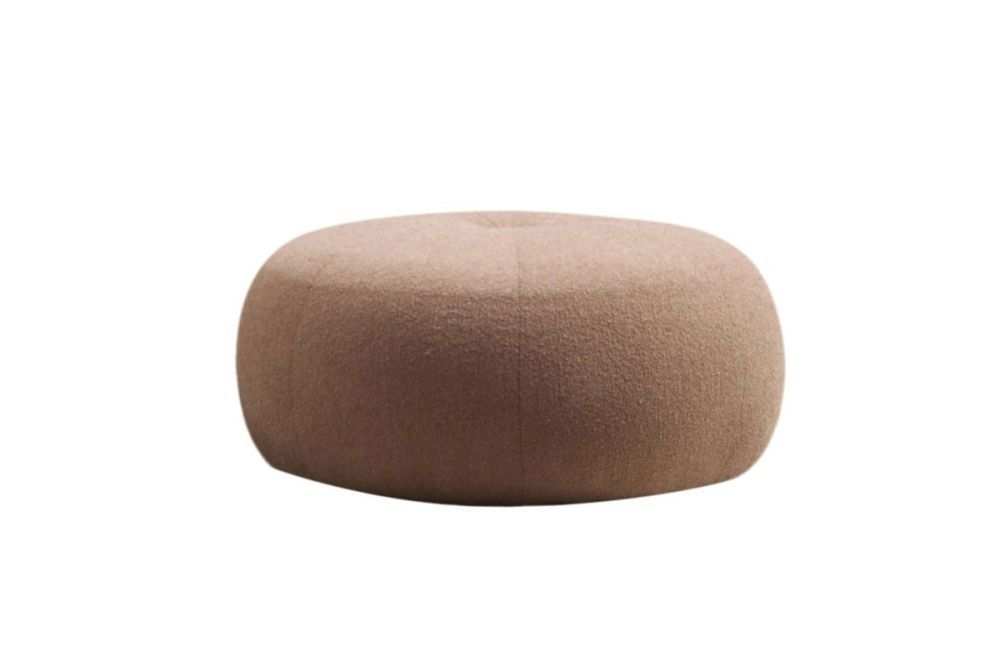 Hanah Home Taburet TINA bouclé cappuccino - Houseland.cz