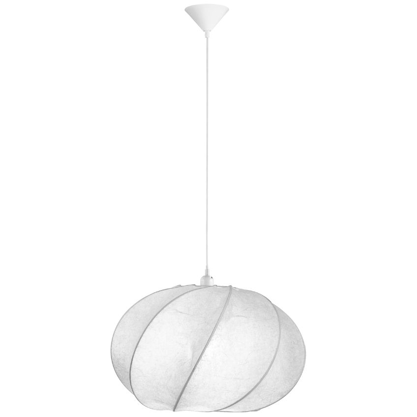 Bílé závěsné světlo Nova Luce Bora 55 cm - Designovynabytek.cz