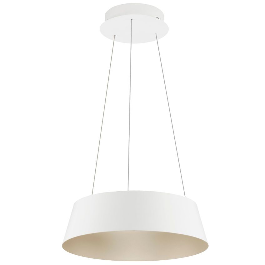 Bílé kovové závěsné LED světlo Nova Luce Alba 42 cm - Designovynabytek.cz