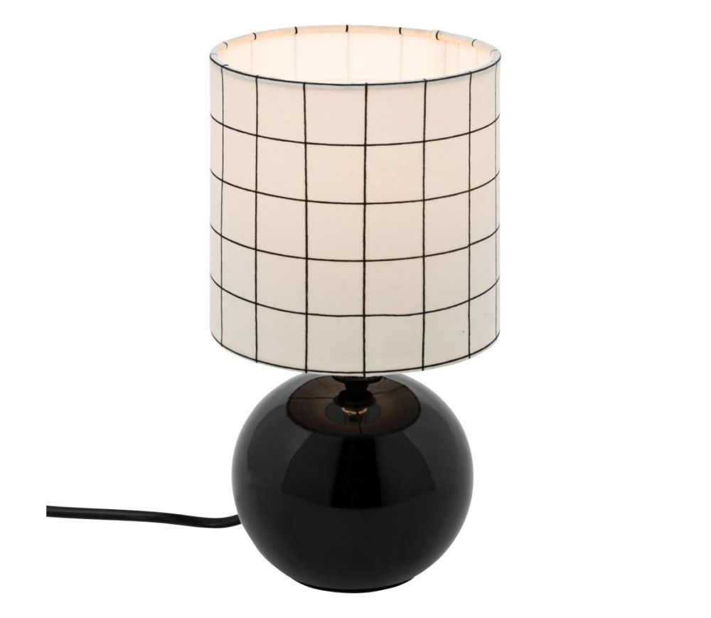 Atmosphera Atmosphera - Stolní lampa TIMÉO 1xE14/60W/230V černá/bílá  -  Svět-svítidel.cz