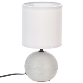 Atmosphera Atmosphera - Stolní lampa TIMÉO 1xE14/60W/230V šedá/bílá 