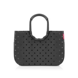 Nákupní taška Reisenthel Loopshopper L Frame Glossy dots black