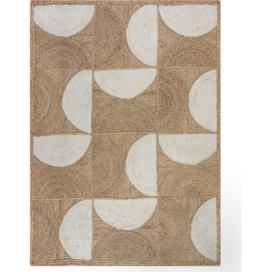 Flair Rugs koberce Kusový koberec Ella Jute Eclipse Natural/White Rozměry koberců: 160x230 Mdum