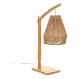 Atmosphera Atmosphera - Stolní lampa KARLA 1xE27/40W/230V bambus/konopí 