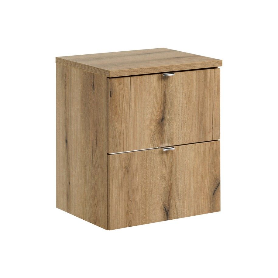 Comad Závěsná umyvadlová skříňka Nova Oak s deskou 50 cm dub evoke - Houseland.cz