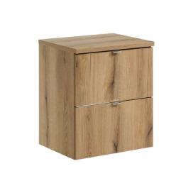 Comad Závěsná umyvadlová skříňka Nova Oak s deskou 50 cm dub evoke