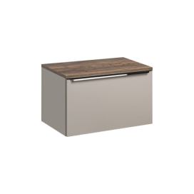 Comad Závěsná skříňka pod umyvadlo Santa Fe s deskou 80 cm taupe/dub santa fe vintage