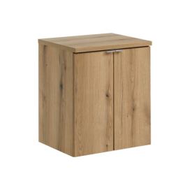 Comad Závěsná skříňka pod umyvadlo Nova Oak s deskou 50 cm dub evoke