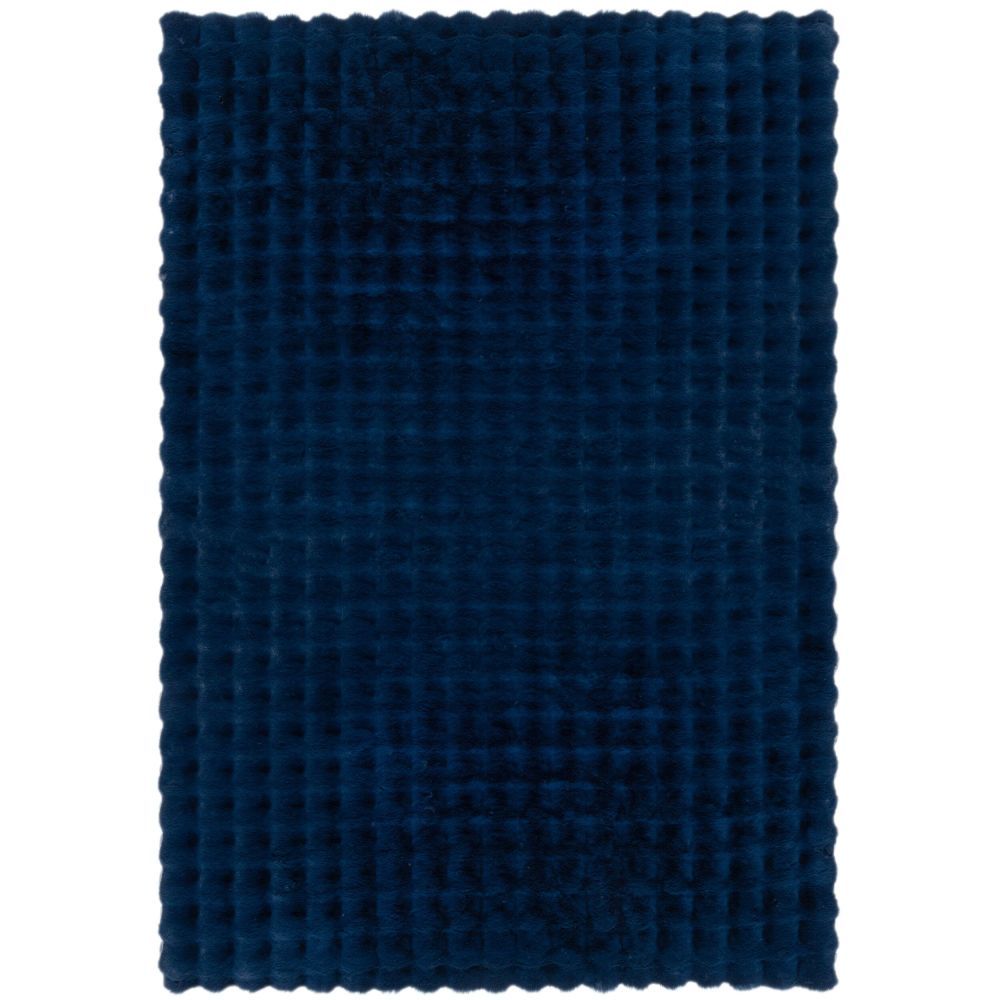 Flair Rugs koberce Kusový koberec Waffle Faux Fur Navy - 120x170 cm - Mujkoberec.cz