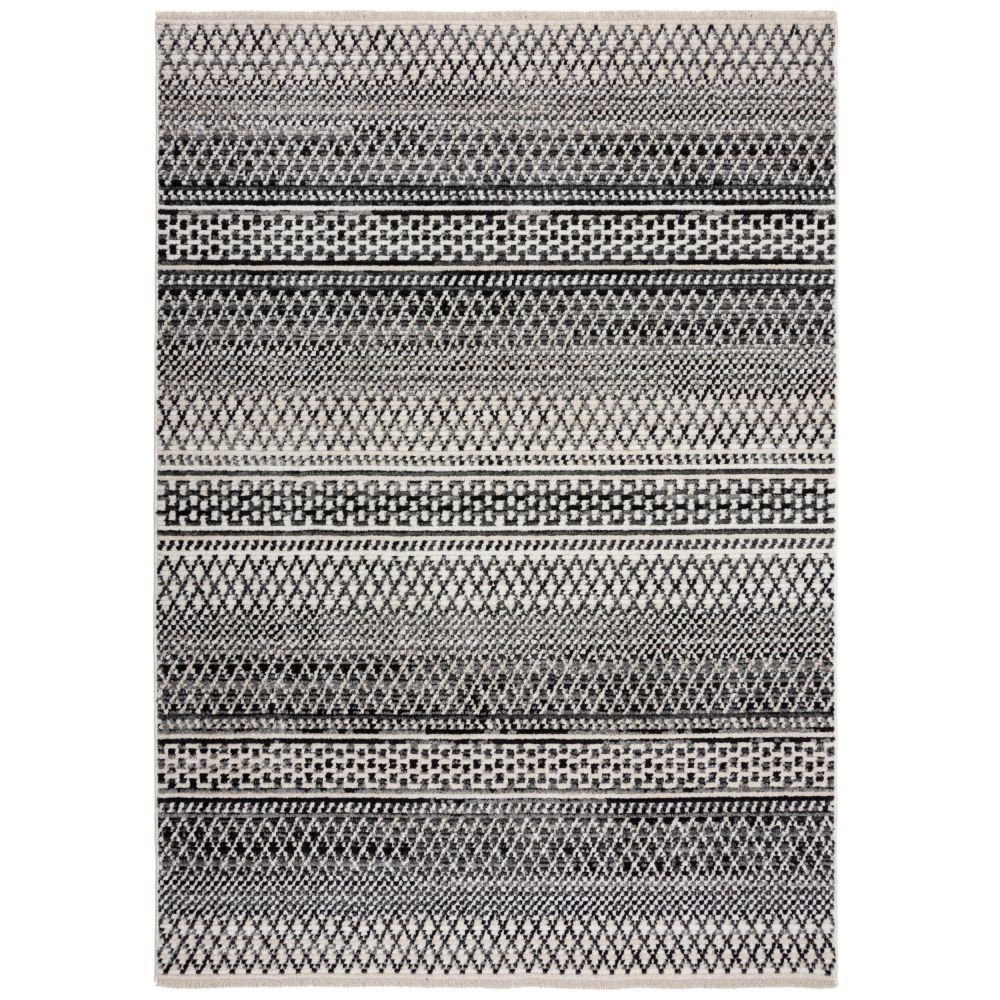 Flair Rugs koberce Kusový koberec Santiago Camino Black/White - 120x160 cm - Mujkoberec.cz