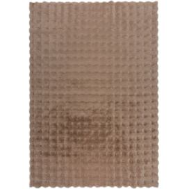 Flair Rugs koberce Kusový koberec Waffle Faux Fur Taupe - 120x170 cm