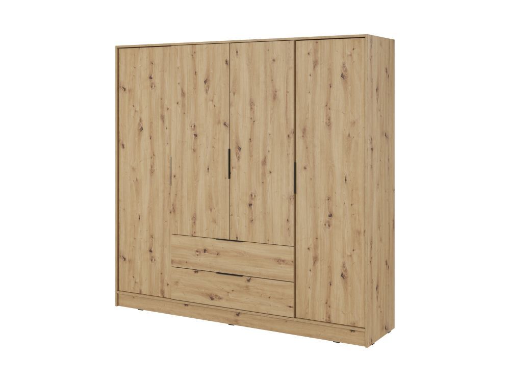 3kraft Šatní skříň Kelly 4D 206 cm dub artisan - Houseland.cz