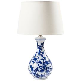 Stolní lampa CARMEN Porcelán Bílá